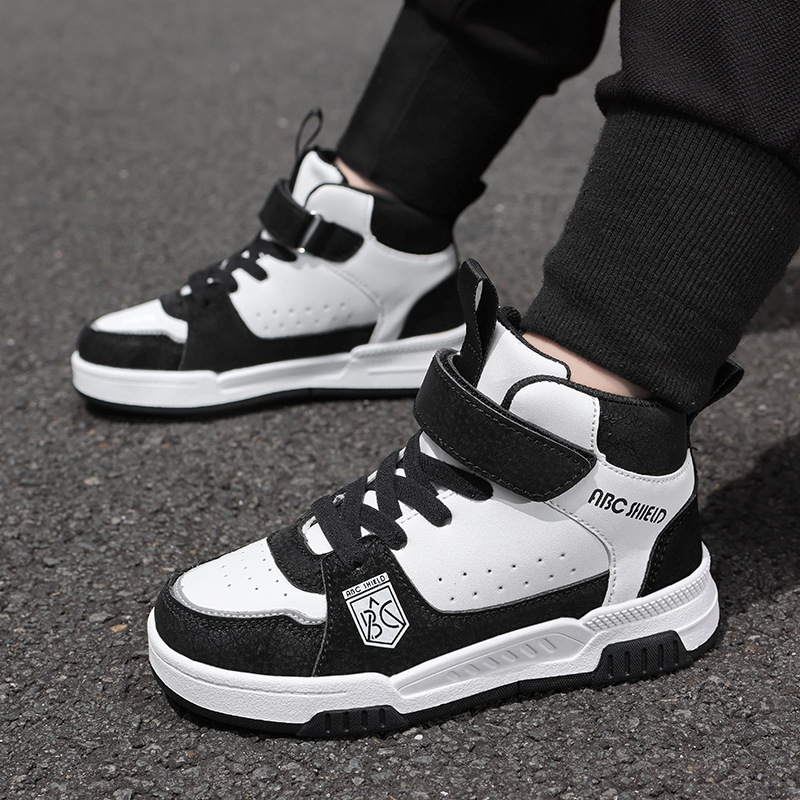 ABC zapatos infantiles primavera y otoño nuevos zapatos de skate para niños zapatos deportivos de niñas velcro resistente al aire libre