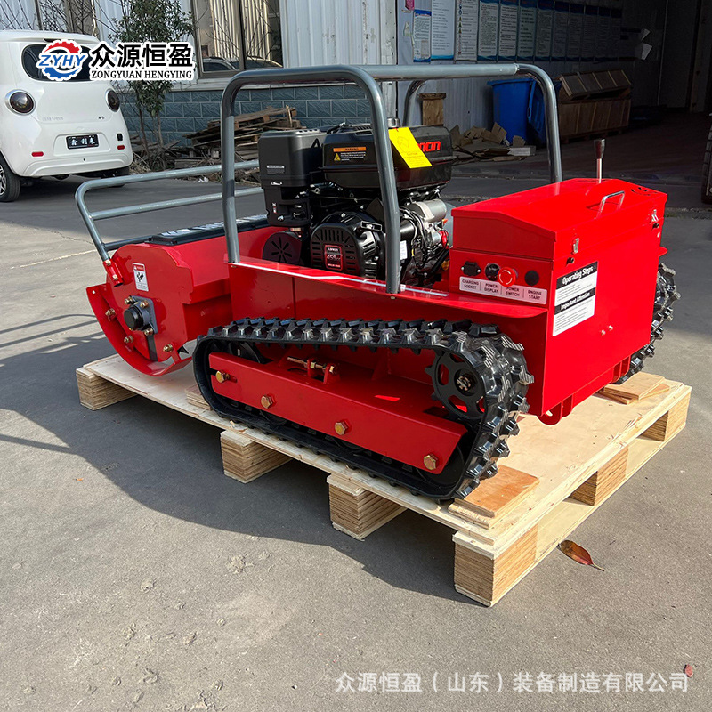 15马力柴油甩刀式山坡堤坝割草机 车载Remote control mower工厂