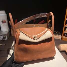 手工缝制琳迪包原厂swift皮拼麂皮医生包手提单肩大容量女包