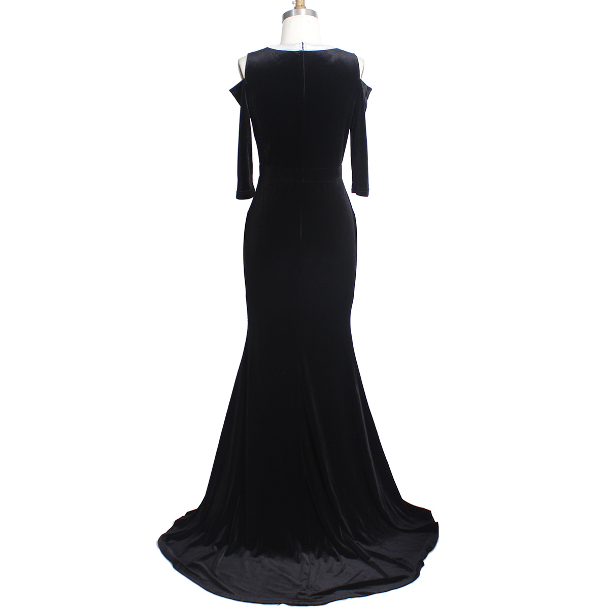 Women Clothing Spring Summer Slim Fit Off Shoulder Evening Dress