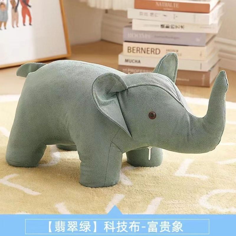 创意大象动物坐凳家用门口儿童换鞋凳沙发摆件网红客厅座椅乔迁礼|undefined