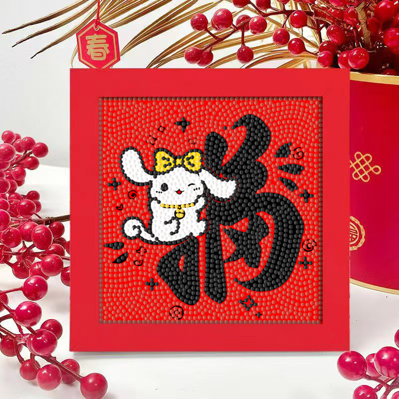 Diamante infantil DIY hecha a mano con material de marco paquete de dibujos animados Sanliou pegatinas de diamante regalo al por mayor pinturas de mampostería