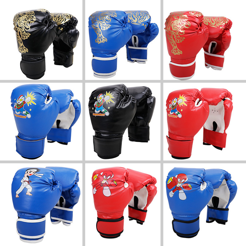 Boxing Gloves Boxing Gloves Children Adult Male Sanda Fighting Professional Female Muay Thai Half Finger Sandbag Training Wholesale