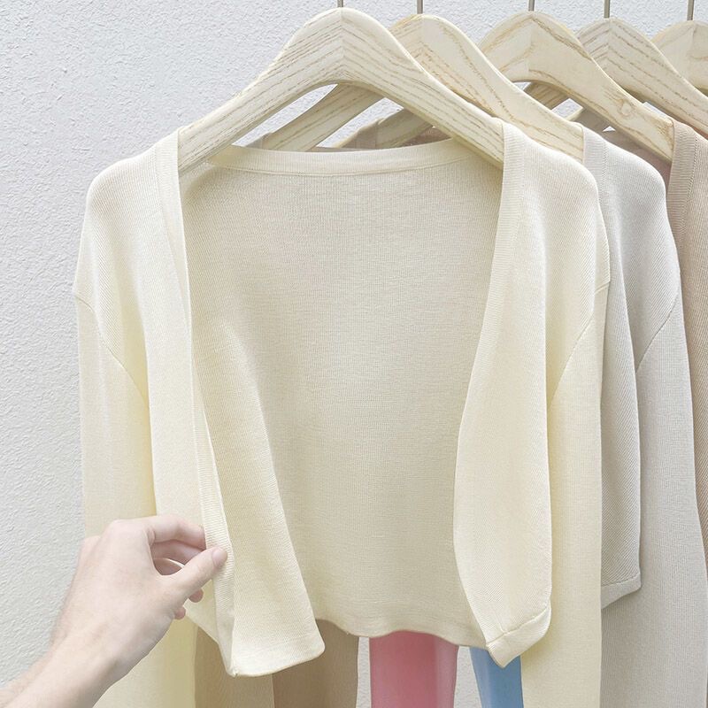 Sunscreen Chiffon Shirt Women's Chanel Style Outer Shawl with Skirt Sling Cardigan Short Coat Niche Sunscreen Knitwear Sunscreen Chiffon Shirt Women's Chanel Style Outer Shawl with Skirt Sling Cardigan Short Coat Niche Sunscreen Knitwear