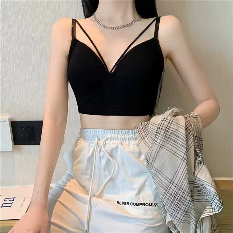 Бюстгальтер без косточек tube top, вкладыши, бесшовный удлинённый, one size