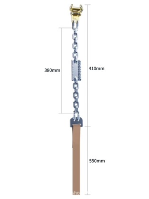 Anti-skid chains for off-road SUV and car tires, universal snow and ice road ice-breaking manganese steel chains, available for direct shipping (Tire snow chain) - single-packcomes-with-a-wrench-suitable-for-165265-tires