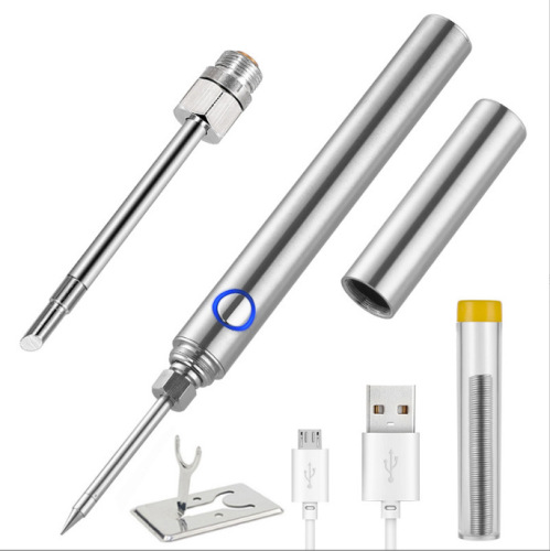 Portable usb wireless charging soldering iron hot cigarette code line pen repair welding smart student household battery soldering iron