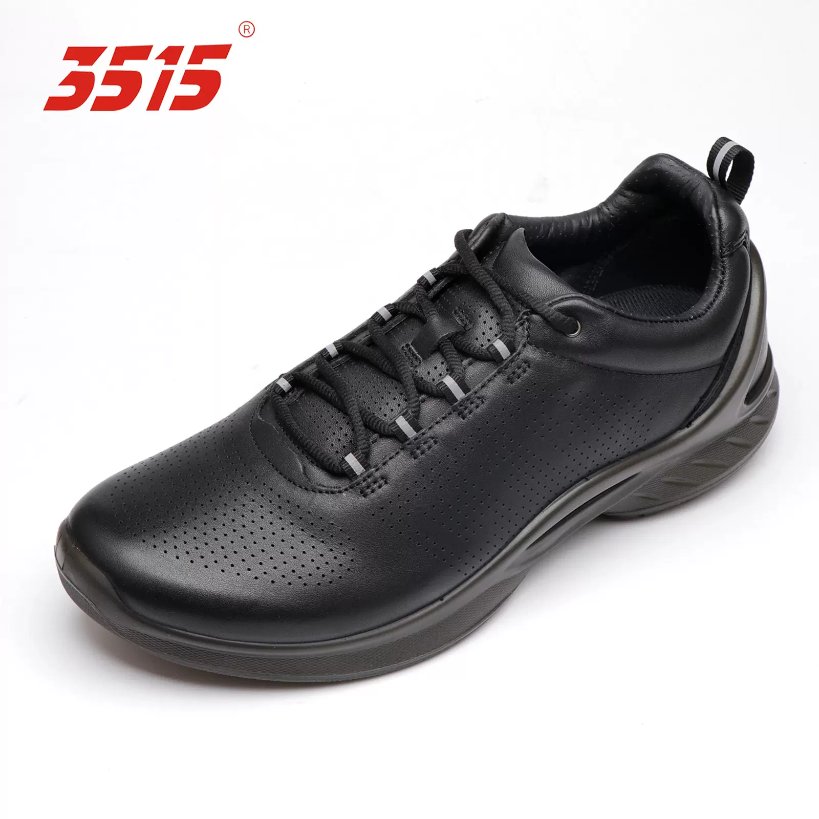 3515消防备勤鞋真皮男鞋系带休闲皮鞋低帮头层牛皮透气平底运动鞋