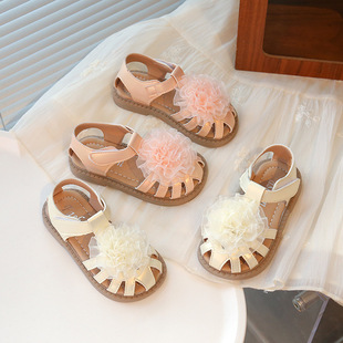 Girls Baby Sandals 2025 Summer New Fashion Baotou Children's Shoes Baby Toddler Shoes Non-slip Casual All-match Shoes
