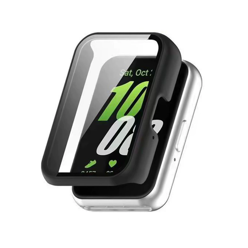 Защитный чехол (Samsung) Galaxy Fit3 SM‑R390, поликарбонат, передняя часть со стеклом закаленным, полный охват