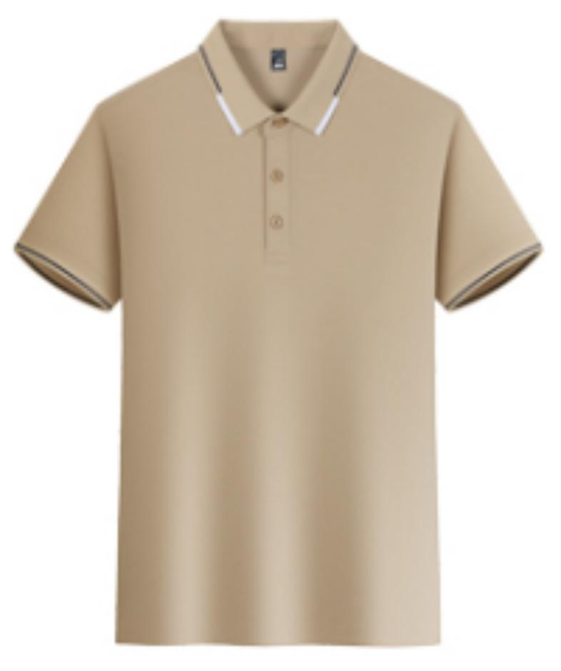 Camiseta Polo de Manga Corta con Tecnología Antibacterial de Seda Helada para Verano 2026, Color Sólido, Venta al Por Mayor