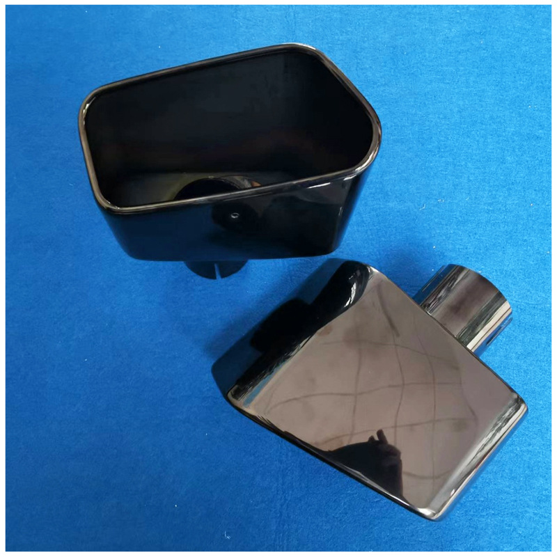 メーカー卸売車のステンレス鋼修正チタンブラックサイレンサー角口排気管テールスロートテールパイプ BMW に適しています