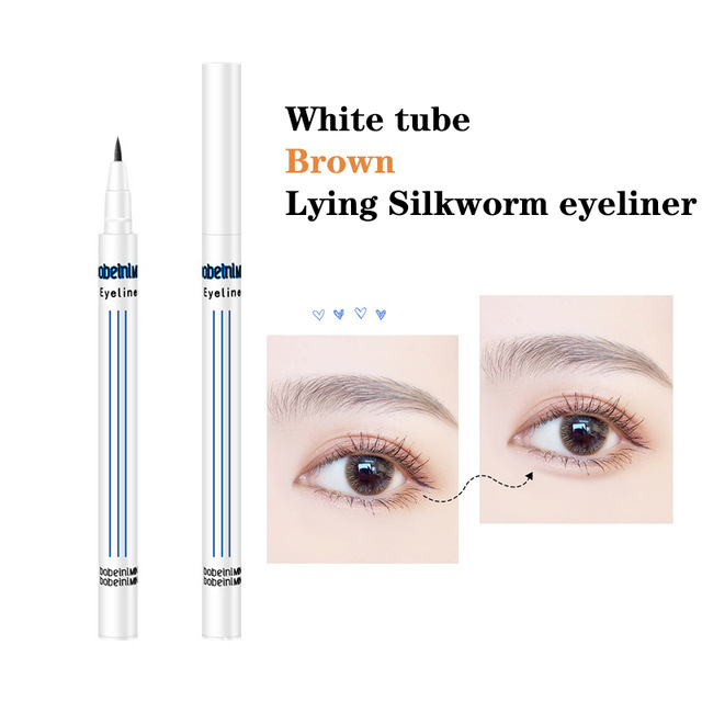 Lying silkworm shadow pen