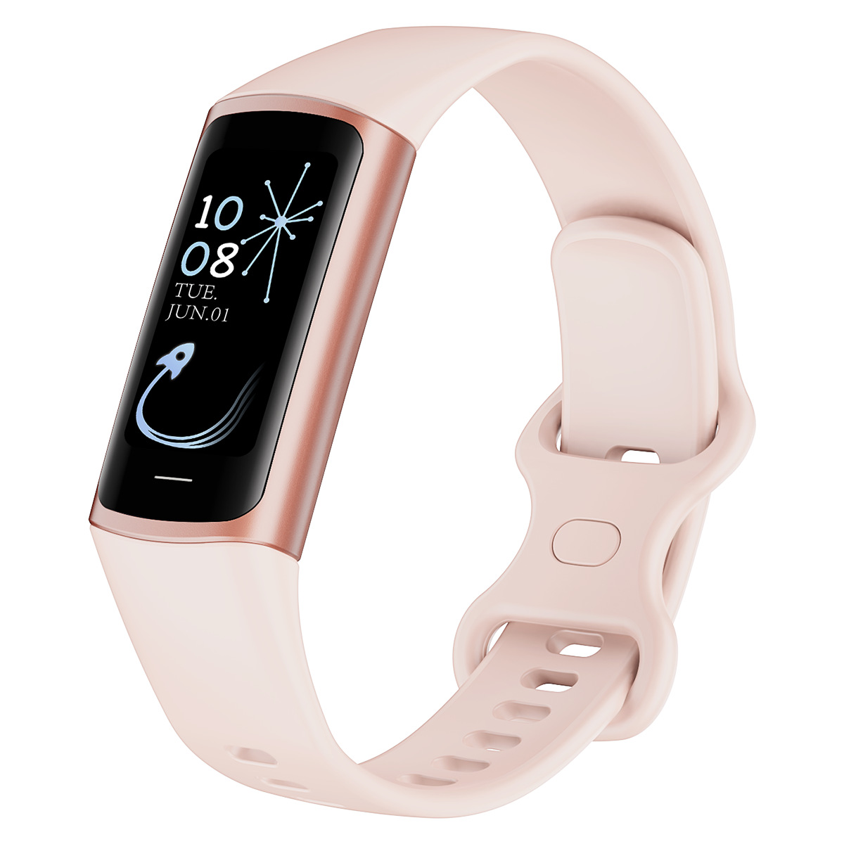 Cross-border C68 smart bracelet information reminder body temperature heart rate blood pressure blood oxygen health detection watch private model wholesale