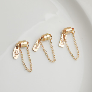 14K����ɫ�����ư�ȫ朴��F�� �������β�B�ӿ� diy�Ʒ���