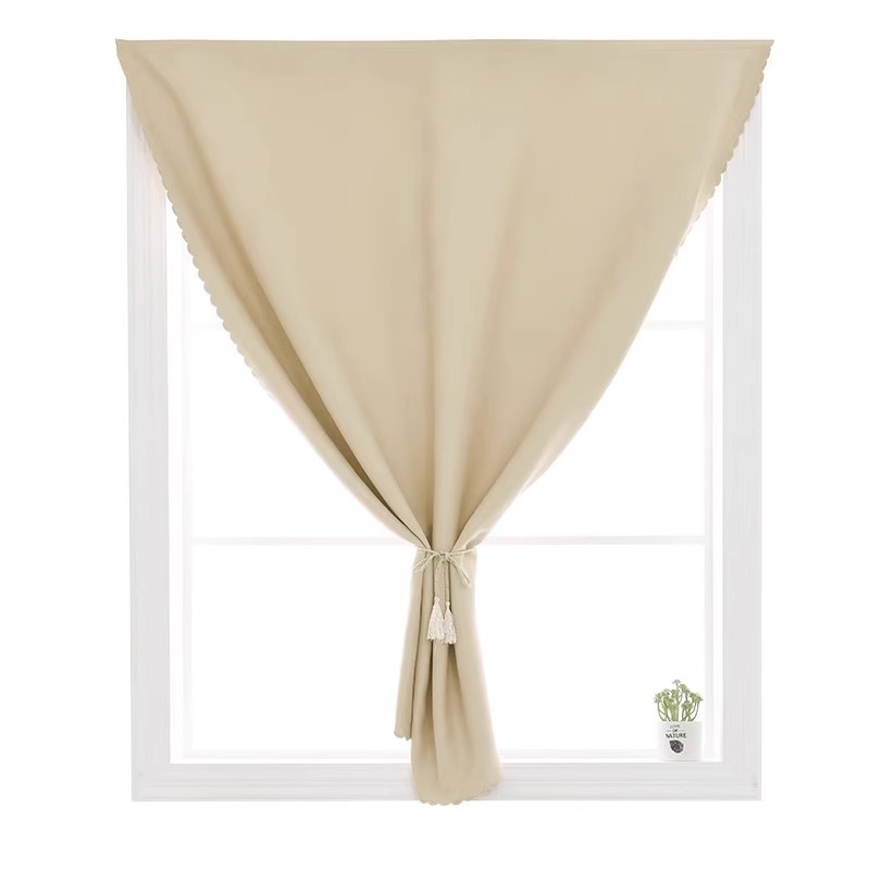 Cortina de velcro con sombreado completo 2025 nueva instalación sin perforaciones, balcón de dormitorio, protección solar, aislamiento térmico, tela para el sol simple