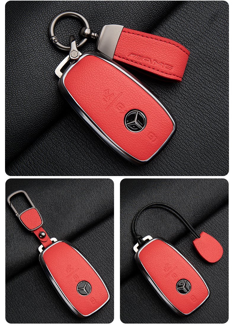 Suitable for Mercedes-Benz Amg Key Cover G63 High-End G500 Leather Key Case Gle Gtr Gt50 Car Key Shell