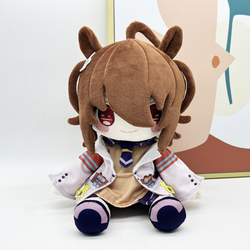 跨境新品agnes tachyon plush 赛马娘动画周边毛绒玩偶公仔|undefined