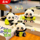 Internet Celebrant Cartoon Bamboo Panda Keychain Hanging Cute Little Panda Doll Student Schoolbag Pendant Creative Gift