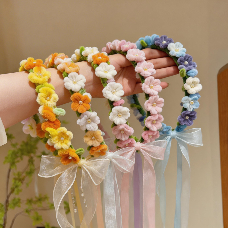 Twisted Rod DIY Garland Spring Atmosphere Photo Props Handmade Garland Activity Material Kit Mother's Day Gift