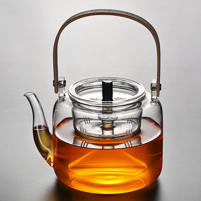 Tetera de vidrio de doble propósito para cocinar-Pingguang