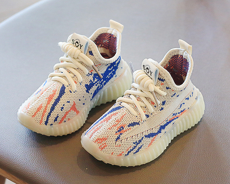 Description Picture 4 of itemKids Sneakers Baby Soft Breathable Running Knitting Infant Teenage Mesh Sports Boy Girl Porosity Lightweight Coconut Shoes