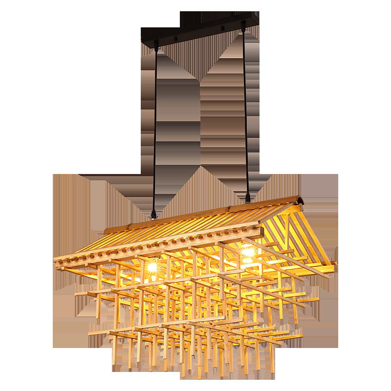 Nuevo restaurante chino Chandelier bar creativo Hotpot tienda de ropa comercial Zen sala de té Chandelier hotel