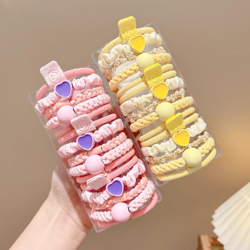 2025 nuevo cabello de niños correa de cola de caballo no lastima cabello de niña anillo de cabello de niña trenzada adorable adornamiento para el cabello