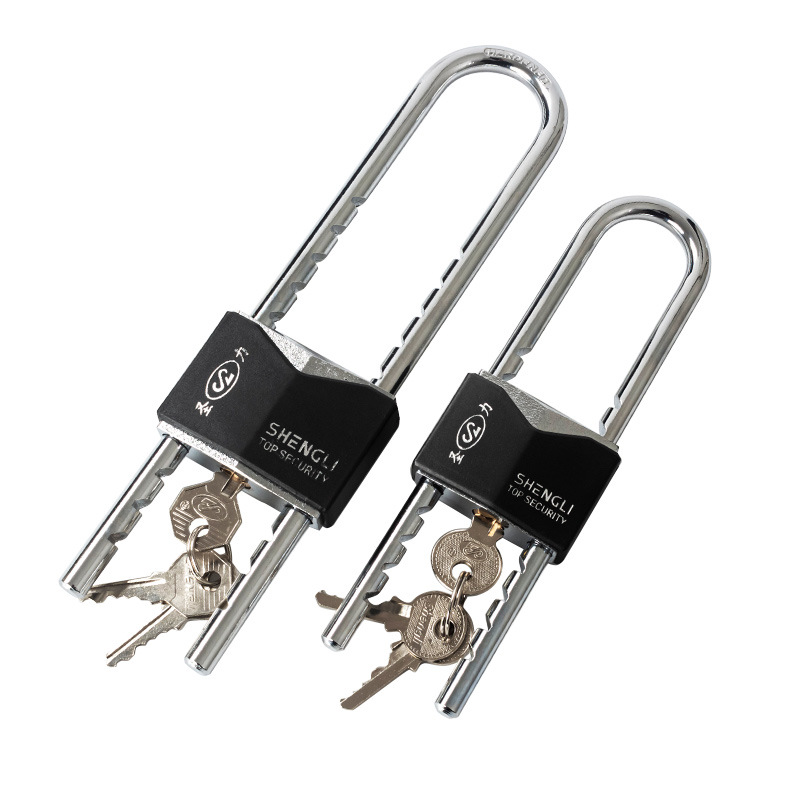 Fábrica al por mayor Shengli rombo caucho largo haz split cerradura color mezclado cerradura de la puerta cerradura de la motocicleta seguro cerradura del coche