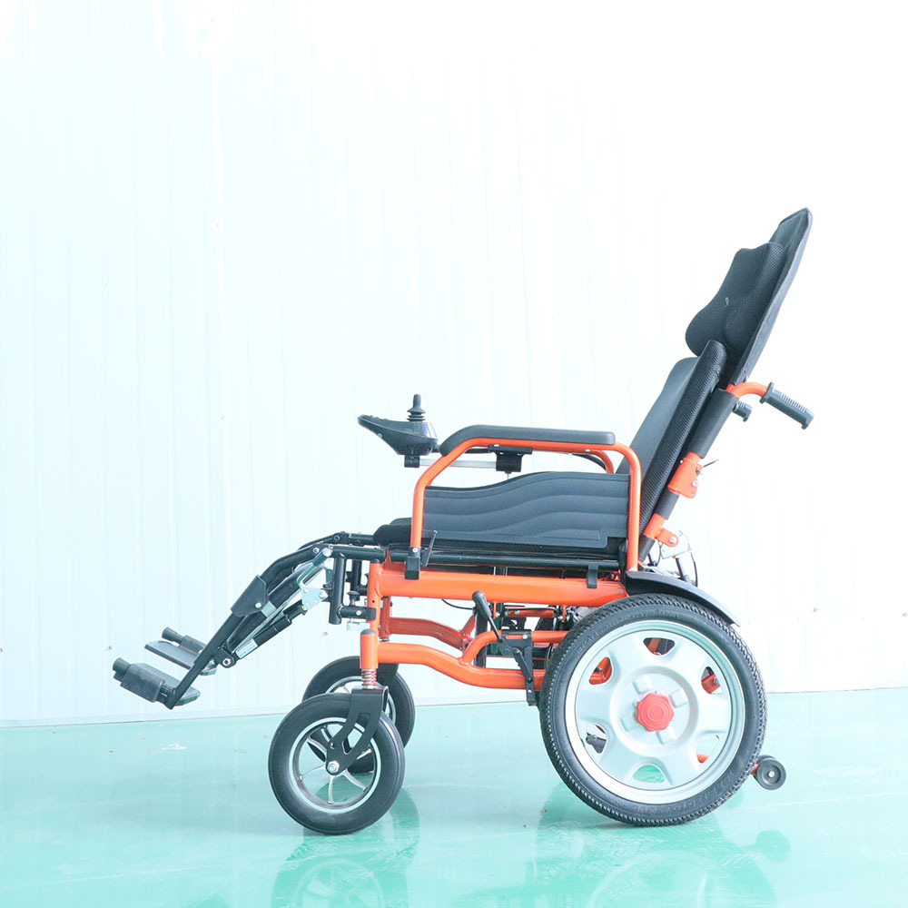 Reclining Electric Wheelchair, Intelligent Fully Automatic Folding Electric Wheelchair for the Elderly and Disabled, Mobility Scooter for the Elderly
