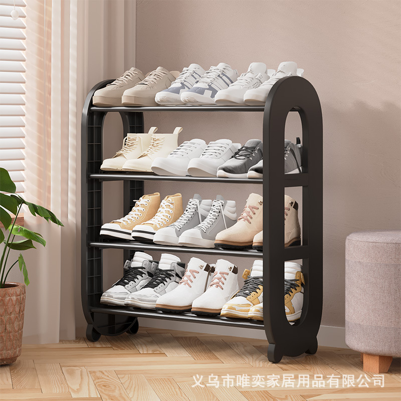 跨境爆款现代简约多功能塑料鞋架子宿舍家用门口入户简易多层鞋架