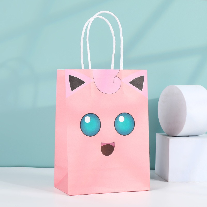Bolsas de regalo de cumpleaños, bolsas de cartón cartón, bolsas de embalaje para llevar, bolsas de embalaje de regalo de fiesta para niños, bolsas de mano