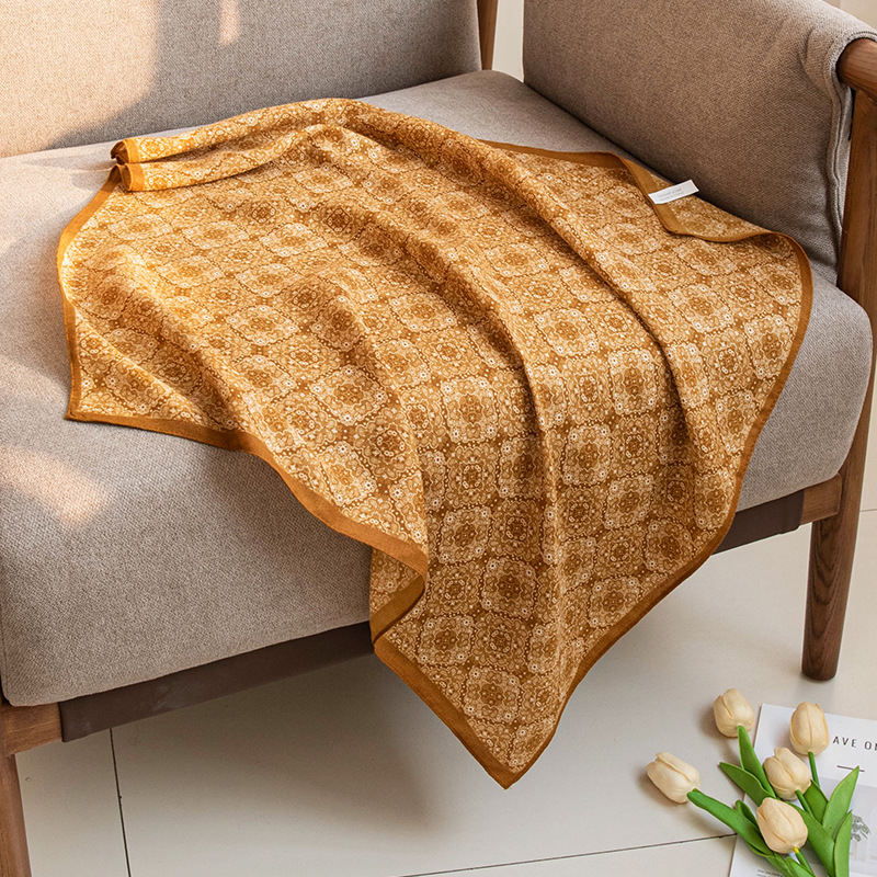 (2개) 봄 신상품 70CM 모조 실크 스카프 스카프 우아한 패션 하이엔드 다재다능한 기질 통근 실크 스카프