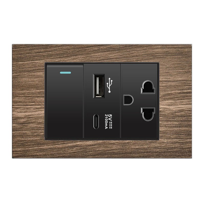 One open +(USB + type-c)+ Thai three-hole