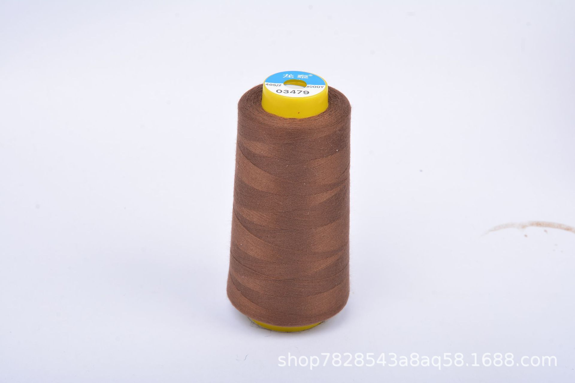 402 Liu Qing 3000 yardas línea de costura serie marrón línea especial de fábrica de ropa línea de máquina de coser de alta velocidad