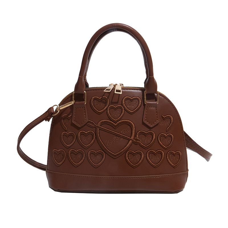 industria pesada bordada amor bolsos de mujer bolsos transfronterizos2026 nueva mujer hombro bolsos de mano