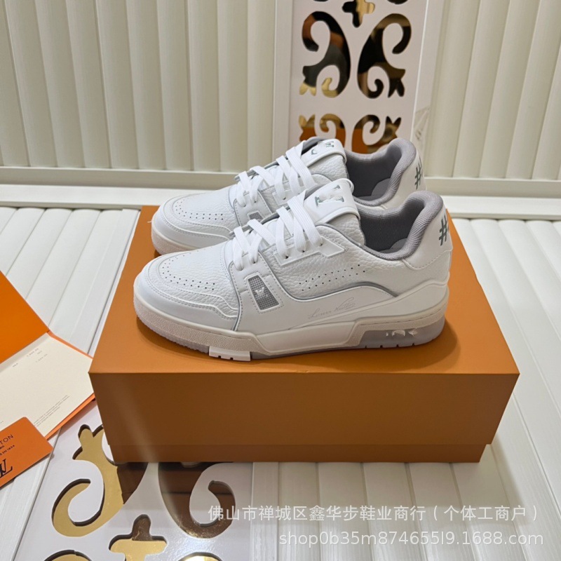 Louis Vuitton Trainer Leather Platform White