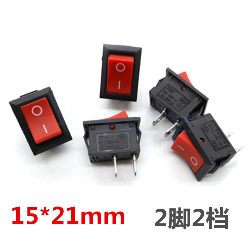 KCD1-101 boat switch 21*15mm two feet two 6A water dispenser electronic scale printer power button