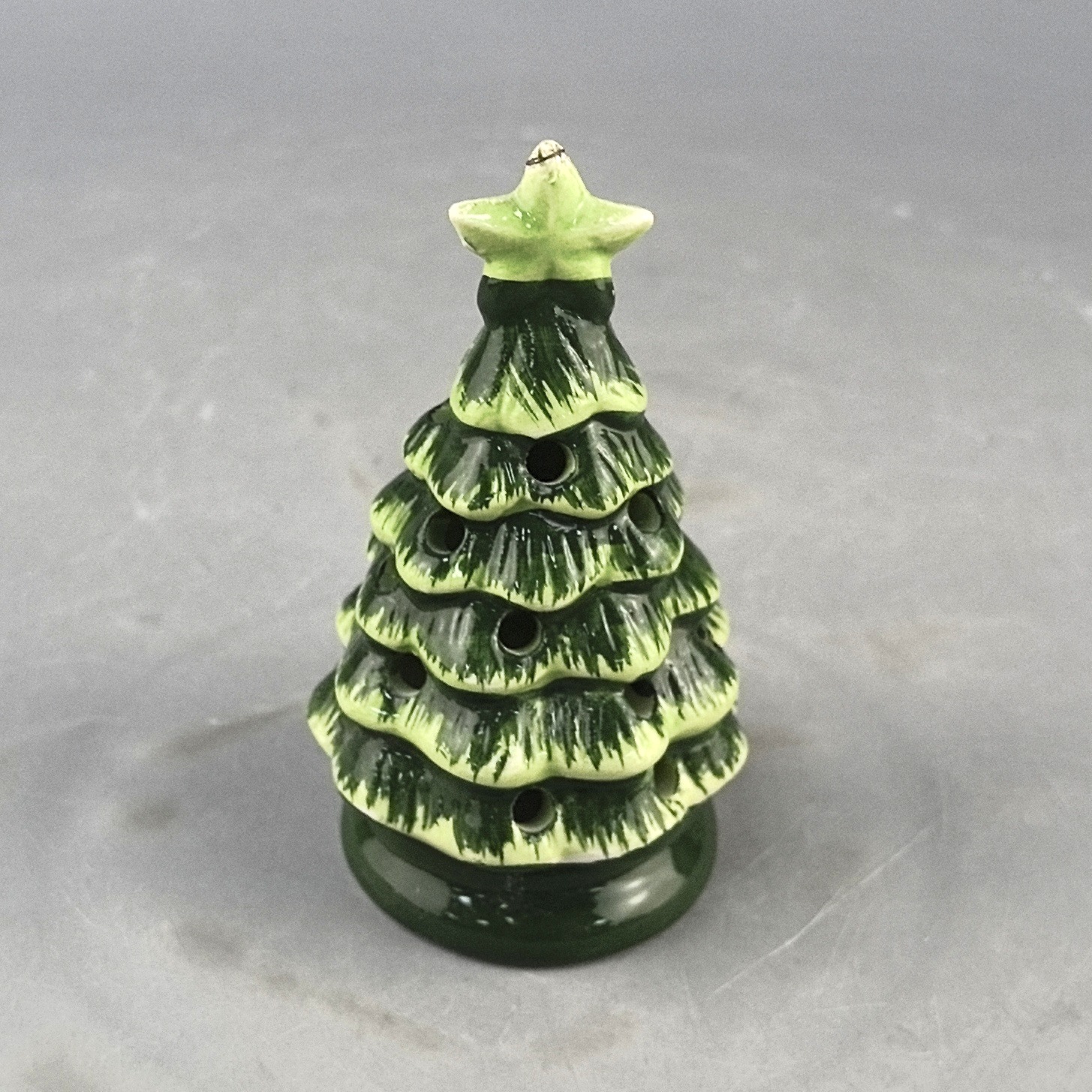 Spot cerámica árbol de Navidad venta caliente transfronteriza árbol de Navidad adornos LED colgantes de cerámica adornos navideños