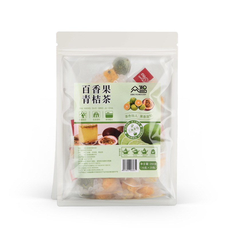 Zhongzhi 三角バッグ 25 パック/バッグ桃ウーロン茶四神スープ雪梨茶竹杖草根ジャスミン緑茶ドロップシッピング