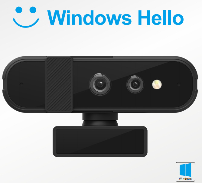WindowsHelloWebCam カメラ ログインで Win10/11 ビデオ通話のロックを解除 光学式手ぶれ補正|undefined