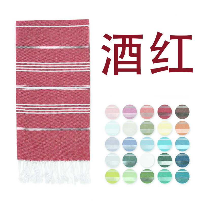 터키 스트립-버건디