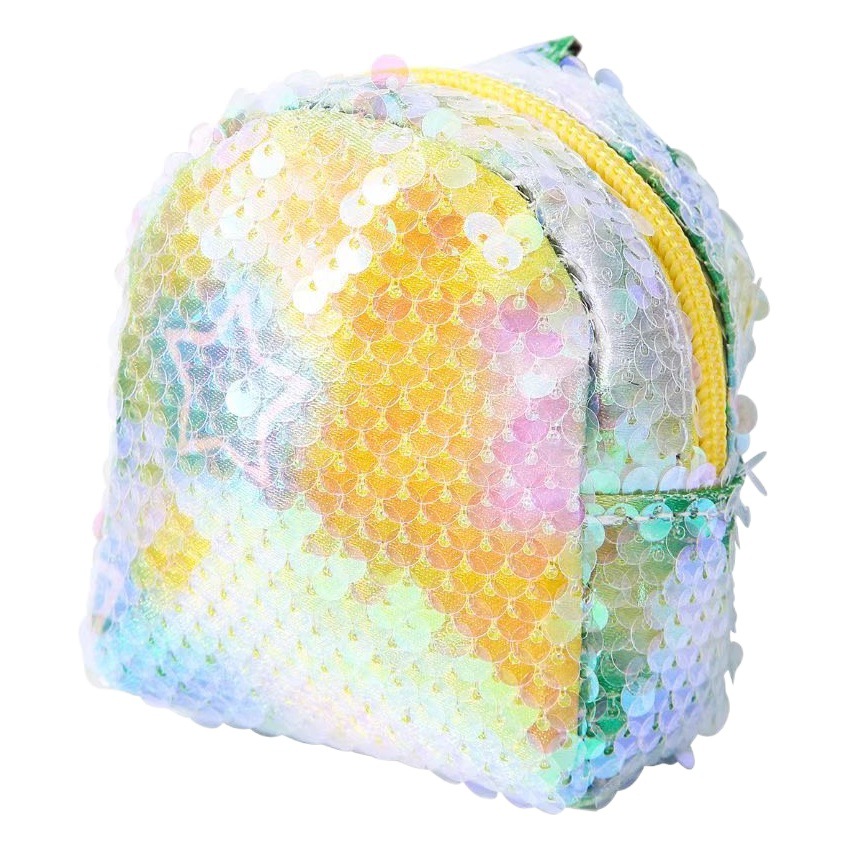 Corazón de la muchacha 2023 nuevos niños de lentejuelas monedero estudiante moneda fresca bolsa auricular bolsa de almacenamiento pequeña cartera