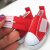 Cotton doll with velcro, cloth fashionable footwear, sneakers, 5cm