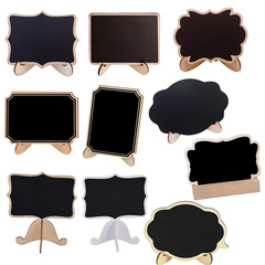 Wooden craft creative home decoration, blackboard message board, restaurant bar counter party decoration, PVC blackboard sheet