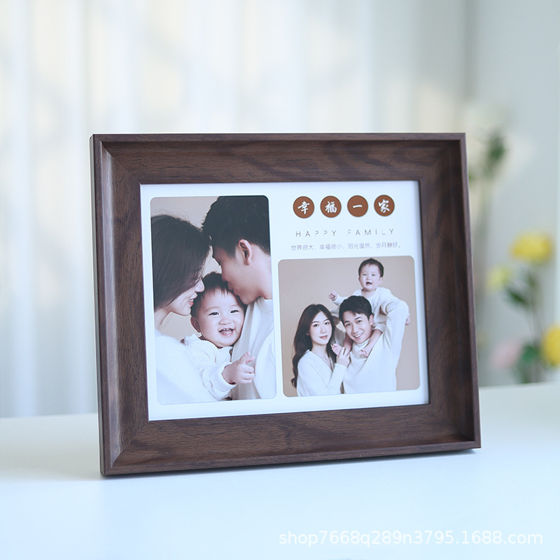 [10inch Photo Frames-Happy Family] Photo DIY Personalized Table Setting Family Photo Life Photo Wall Painting Handmade