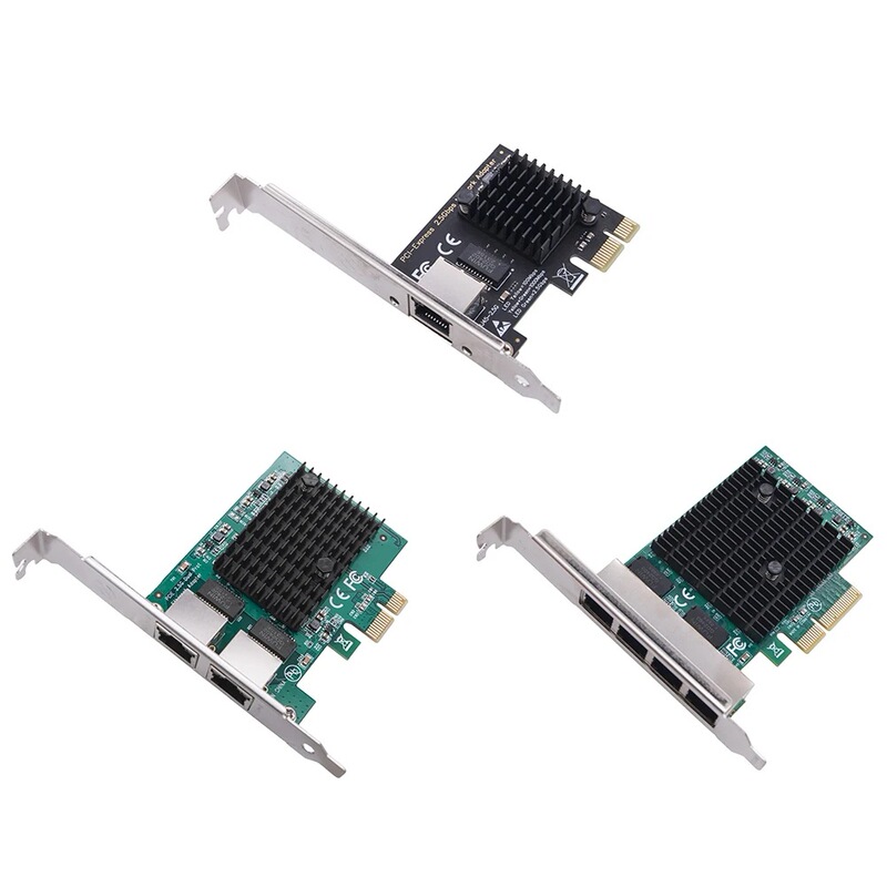 PCIE Four 2.5G Gigabit Network Card Electric Port Computer Electric Competition Ethernet 4 Gigabit Network Adapter PCIE Four 2.5G Gigabit Network Card Electric Port Computer Electric Competition Ethernet 4 Gigabit Network Adapter