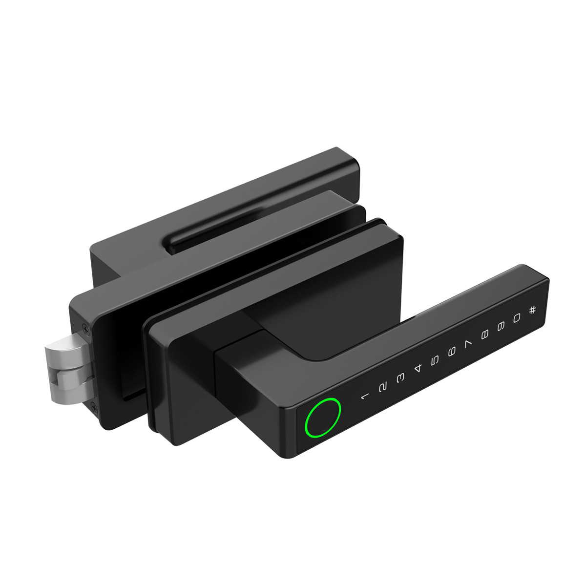 2025新品智能玻璃门锁办公室隔断门锁涂鸦TTLOCK可选跨境外贸精品