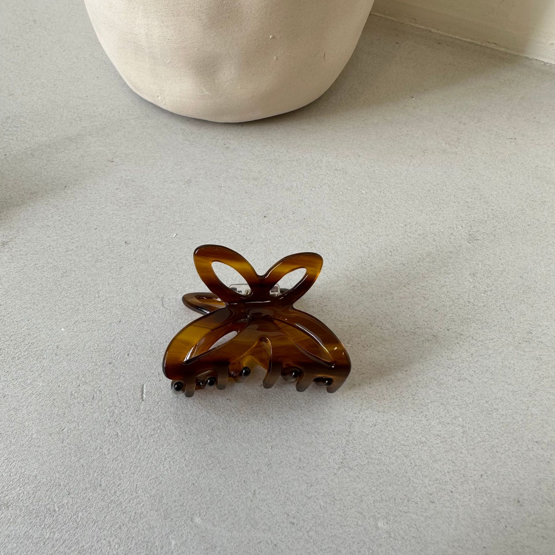 Piccola forcina per capelli con fiocco cavo, a forma di farfalla, con acido acetico, romantica, colore primaverile_voghion.com