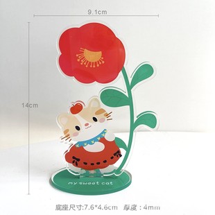 Acrylic Standee, Acrylic Note Holder, Desktop Cartoon Gift, Photo Holder, Vertical Message Design, Acrylic Standee